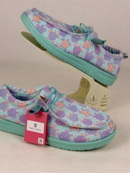 Simply Southern Shoes - Simply Southern Sea Turtle Slip On Shoes Women’s Size 8 Aqua Teal NWT